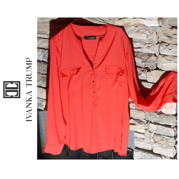 Ivanka Trump Tops - Ivanka Trump blouse with roll-on sleeves